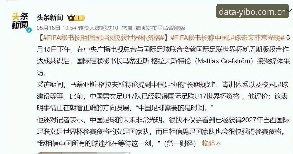 世界杯扩军至66队的实用知识——中国男足的机会与影响解析
